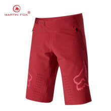 (Red, 32) Martin Fox Mens Cycling Shorts Baggy Shorts Quick Drying
