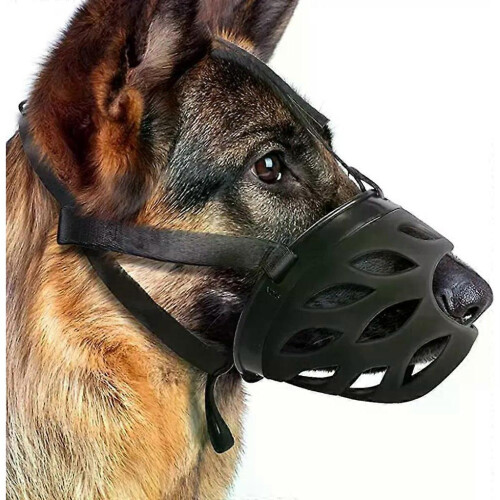 Dog Muzzle, Breathable Basket Muzzle for Small, Medium, and Large Dogs,