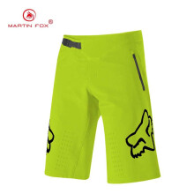 (Fluo Green, 34) Martin Fox Mens Cycling Shorts Baggy Shorts Quick Drying