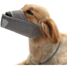 Muzzle Breathable mesh dog muzzle for small, medium and large dogs to prevent