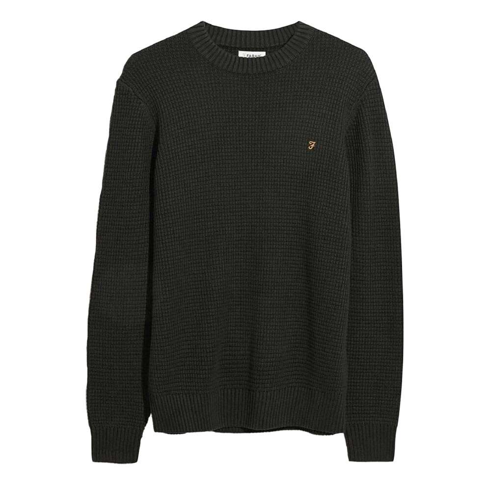 Farah (Xl, Black) Mens Foraker Crew Neck Sweatshirt