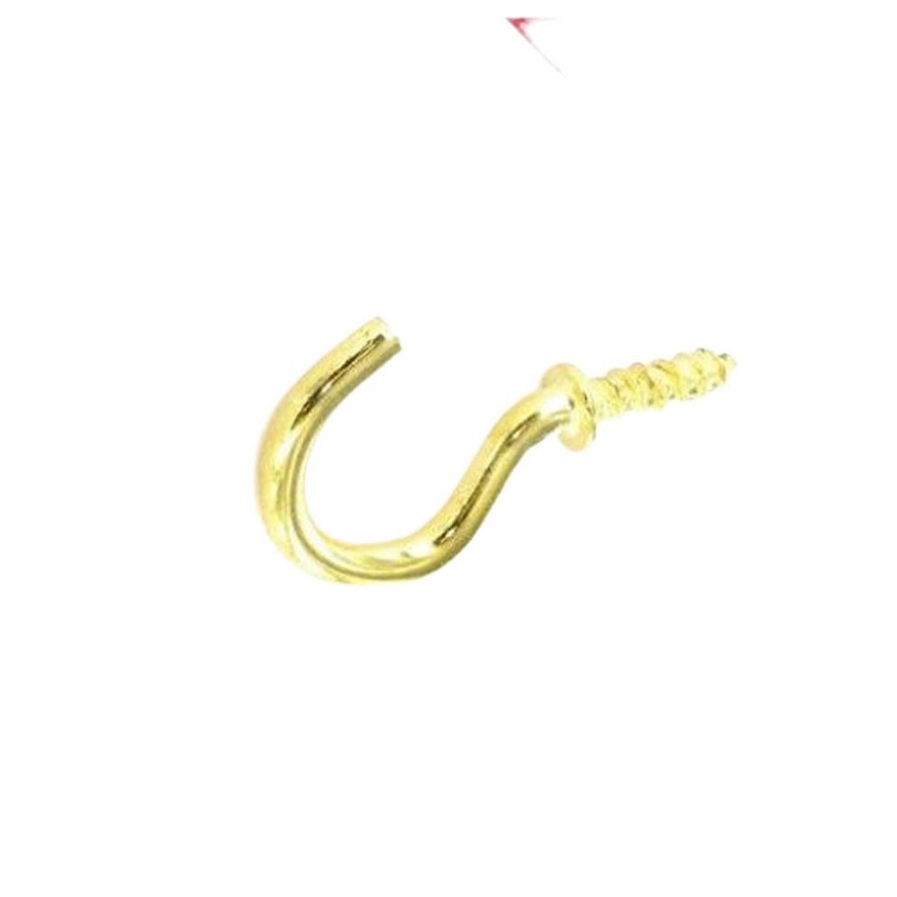 Securpak Brass Plated Cup Hooks (Pack Of 20) 5063107659057