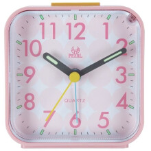 Alarm Clock with Night Light and Snooze / Ascending Sound Alarm / Easy to Set Clocks, Battery Powered, Small