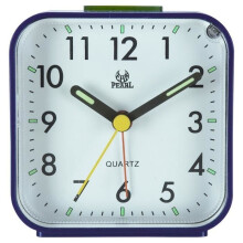 Alarm Clock with Night Light and Snooze / Ascending Sound Alarm / Easy to Set Clocks, Battery Powered, Small