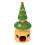 Living And Home 2-in-1 Christmas-Tree-Shaped Cat Tree with Scratcher & Condo 2