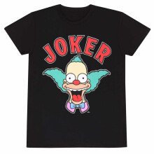 (M, Black) The Simpsons Unisex Adult Krusty The Clown T-Shirt
