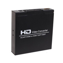 GETEK HDMI to SCART to HDMI Adapter 720p HD 1080p Video Converter Monitor Box for HDTV DVD STB