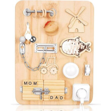 TTLIFE Busy Board Montessori, Montessori Activity Board, Montessori Table for Developing Fine Motor Skills, Educational Toys for Children