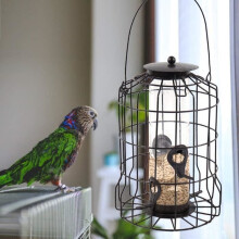 NetBoat Bird Feeder, Waterproof Outdoor Hanging Dispenser, Innovative Hexagonal Feeder for Pet Birds