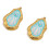 2 Pieces Mysterious Devil Eye Charms With Retro Drip Oil-Blue 1