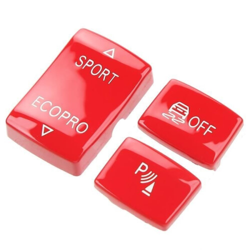 Dilwe Anti-slip ESP Switch Speed Button Kit 6131 9252 912-1 ESP, Auto Switch Red