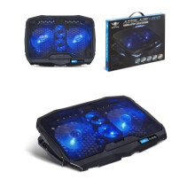 Spirit of Gamer AIRBLADE 600 Cooling Stand for 17" Laptop/Notebook, Powered by 2 USB Ports, Blue LED