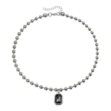 Elegant Dark Themed Iron Necklace/Bracelet/Earrings-necklace