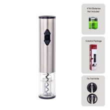 Automatic electric corkscrew for red wine, grape wine bottle opener, illuminated foil cutter