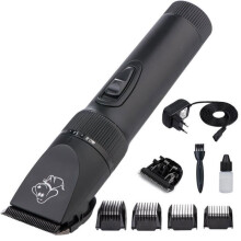 Dog Clippers, Pet Clippers, 4 Batteries Included, Leather Bag, Rechargeable Dog Clippers