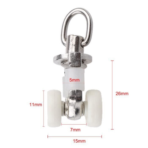 Curtain Track Rollers for Sheer Curtains - Brand - Model - Grey - Synthetic - Plain