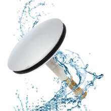 Waterproof Drain Plug Accessory for Bathtub, 43 mm Bathtub Plug, Universal Bathtub Drain Plug, Adjustable Screw Height 50-55 mm
