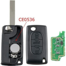 Blank Key for Peugeot 207, 307, 308, Partner Expert CE0536 3 Buttons Trunk Blade HU83