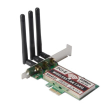 XCSOURCE 450Mbps PCI-E Express Wireless WiFi Card with LAN Antenna (3-Pack) for Windows 7-8-10-XP AC990