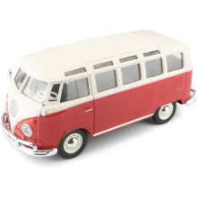 Miniature car - MAISTO - Volkswagen T1 Combi Samba M31956 - Metal - Red, 1/25 scale