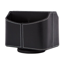 Rotating Remote Control Holder, Multimedia Organizer with 5 Compartments, Multifunctional Leather Desk Organizer, TV