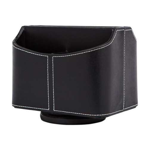 Rotating Remote Control Holder, Multimedia Organizer with 5 Compartments, Multifunctional Leather Desk Organizer, TV