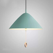 Suspension parapluie bleue de 40 cm pour chambre d'enfant, style moderne en aluminium, salon et salle Ă manger.