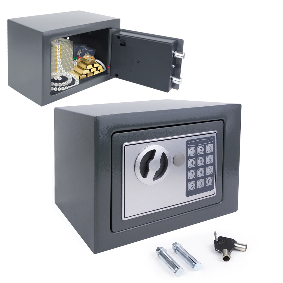 4.6L Digital Steel Safe Electronic Security Home Office Money Cash Safety Box 2 Keys 727277951247
