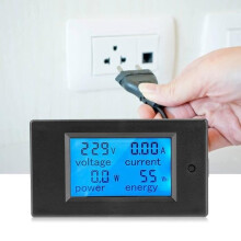 Tbest AC 100A Digital Power Meter (80~260V) - Displays Voltage, kWh, Watts, Volts, and Ammeters