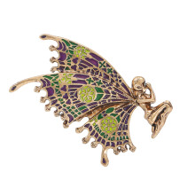 Unieke vintage stijl Faerie broche ingewikkelde-YNCP6184 kleur