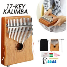 TEMPSA 17 Key Kalimba Piano in C, Mahogany Brown Kit