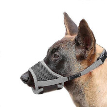 (XL, Gray) Dog Muzzle, Soft Nylon Anti-dropping Muzzle, Air Mesh Breathable Drinkable Dog Muzzle With Adjustable Loop