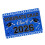 Elegant Black Gold Graduation Photo Booth Backdrop For-Blue 1