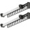 Keeper Pull-Out Wardrobe Clothes Rack for Hangers - Set of 2 - Black 1