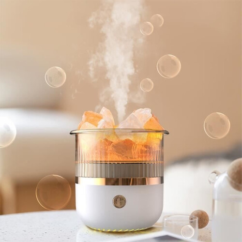 Aroma diffuser, essential oil diffuser, Rock Aromatherapy humidifier (white)