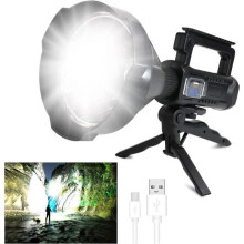 Ultra-powerful rechargeable waterproof LED flashlight - LEYTN - Torch - 4 modes - 500m