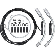 Bicycle Brake Cable Housing Kit Including 1 Set of Bicycle Brake Line, 2 Bicycle Brake Noodles, Guide Tube