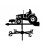 Small wrought iron farmer weather vane on his tractor 1