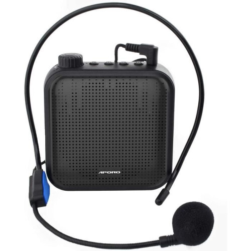 Voice Amplifier - 12W Rechargeable PA System - Black