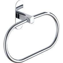 No-drill, self-adhesive, patented stainless steel towel ring for bathroom, multiple colors, LARGEIGHT