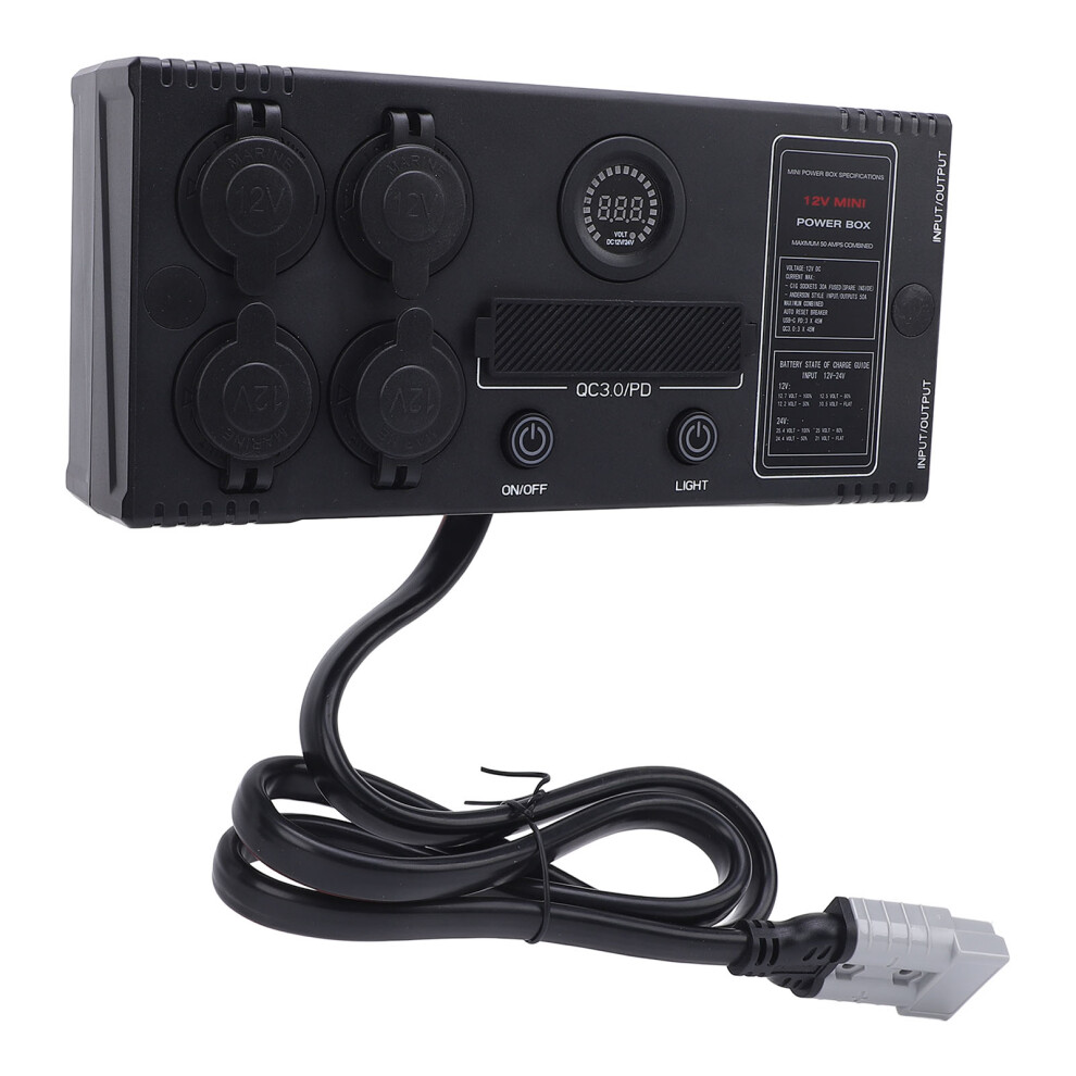 Portable 12V Distribution Box With Circuit Breaker 7806371585718