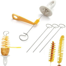 French Fry Cutter, Potato Twister, Potato Tower Cutter, Spiral Potato Cutter, For BBQ, Party, Camping