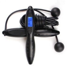 Wireless Smart Electronic Fitness Skipping Rope with Multifunctional LCD Display and Storage Bag