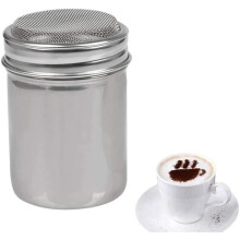 Spice/Cocoa/Flour/Sugar Shaker, Stainless Steel Condiment Jar