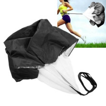 GOTOTOP Resistance Parachute for Speed Training, Drag Football Umbrella for Strength Training (Black)