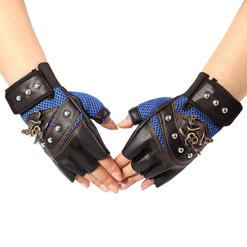 Pirate Skeleton Half Finger Gloves