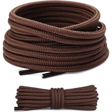 Pack of 2 pairs of round shoelaces, 4 mm diameter - 120 cm - Very tear-resistant - For shoes [S305]