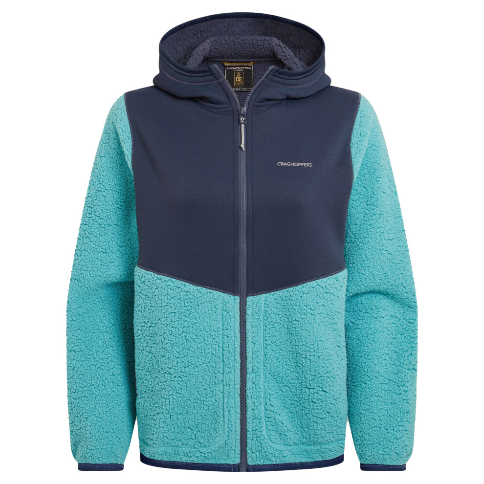 Craghoppers Womens/Ladies Telesto Hooded Fleece Jacket Blue,Multicoloured
