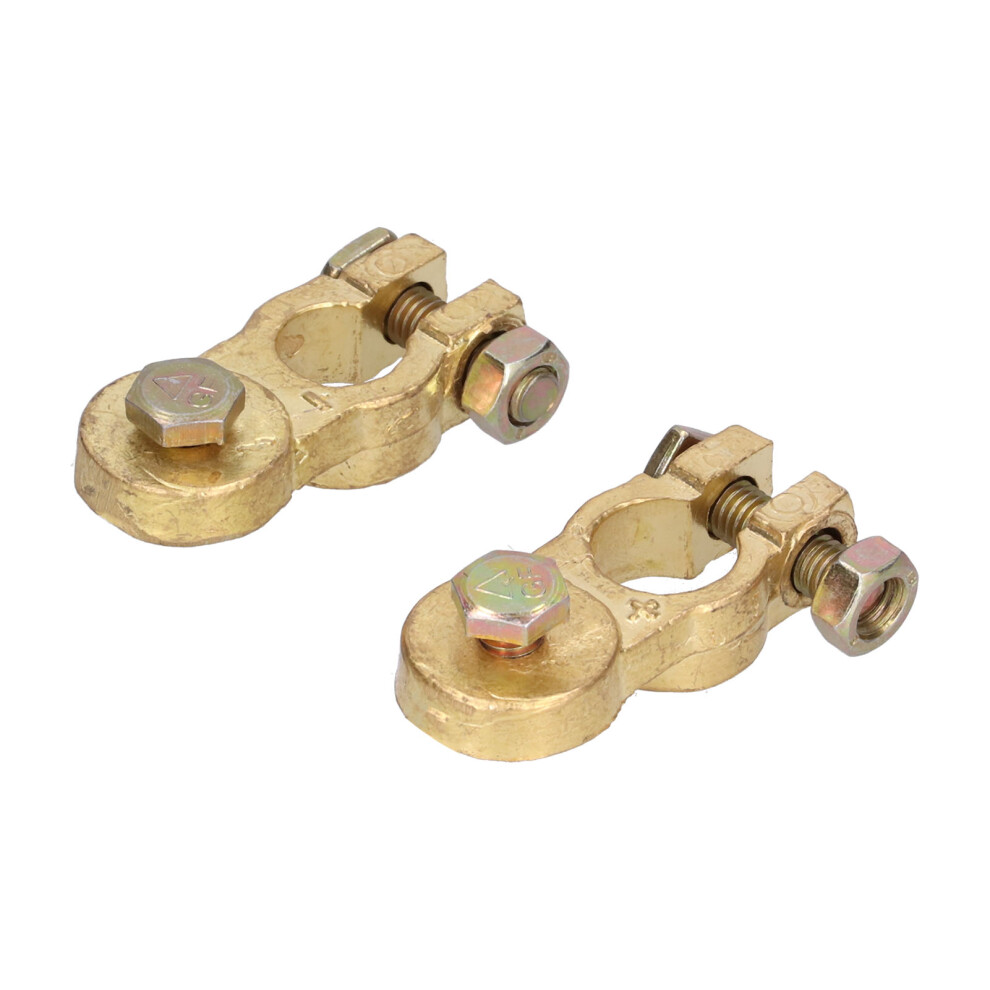 2Pcs Pure Copper Battery Terminals Anti-Corrosion 7806371583929