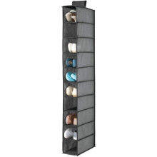 mDesign Shoe Rack, Hanging Shoe Storage Unit with 10 Drawers, 137g